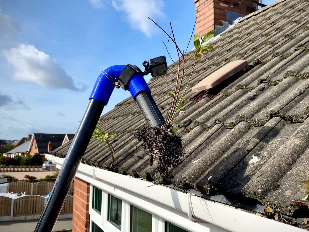 Gutter cleaning service on UK property